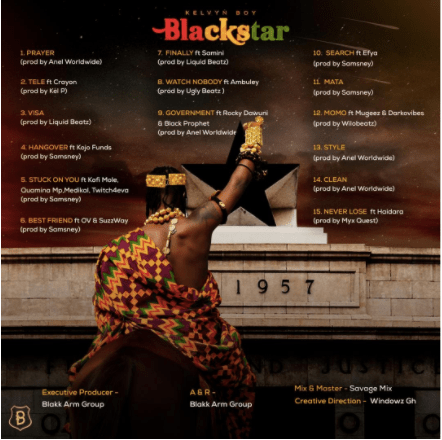 GHANA’S AFROBEAT PRINCE KELVYN BOY RELEASES DEBUT PROJECT THE BLACK STAR&nbsp;ALBUM