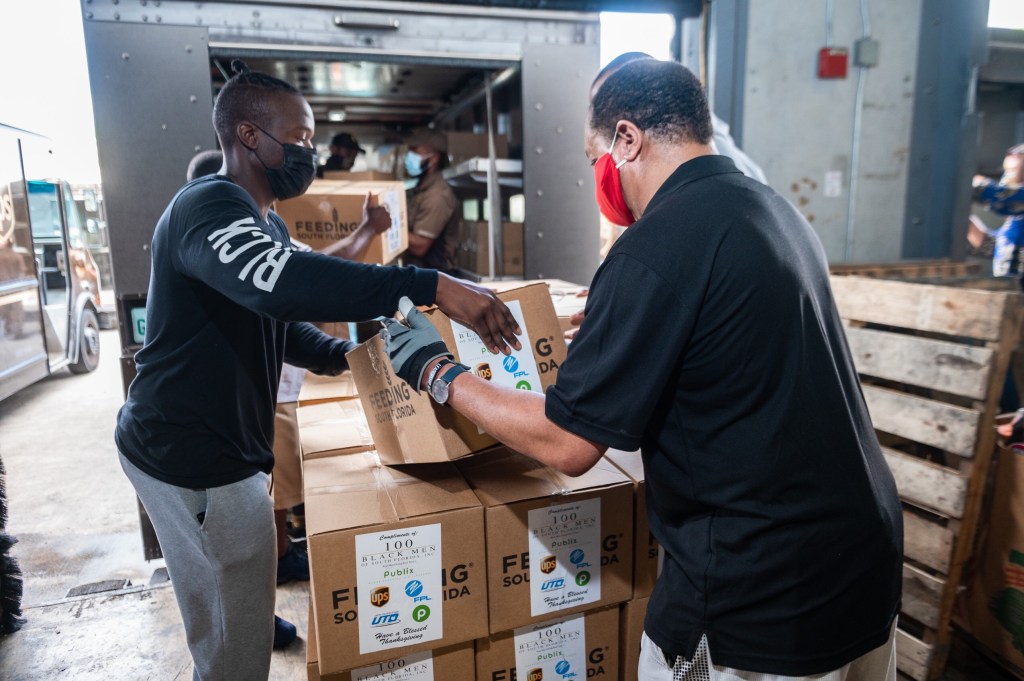 Florida Power & Light Company partners with 100 Black Men of South Florida for their annual Thanksgiving Food Drive to help spread joy this holiday&nbsp;season