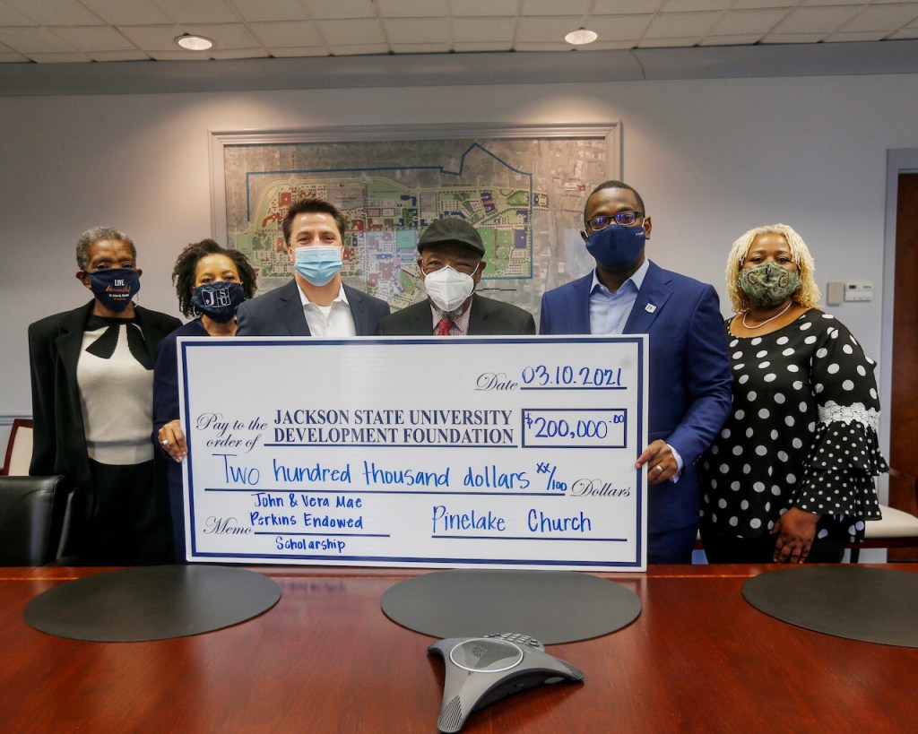 Pinelake Church, civil rights icon Dr. John M. Perkins create endowed scholarship at Jackson State&nbsp;University