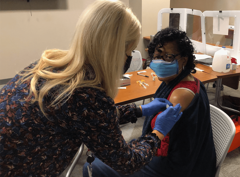 Jackson State University employees show themselves getting vaccinated, urge others to do the&nbsp;same