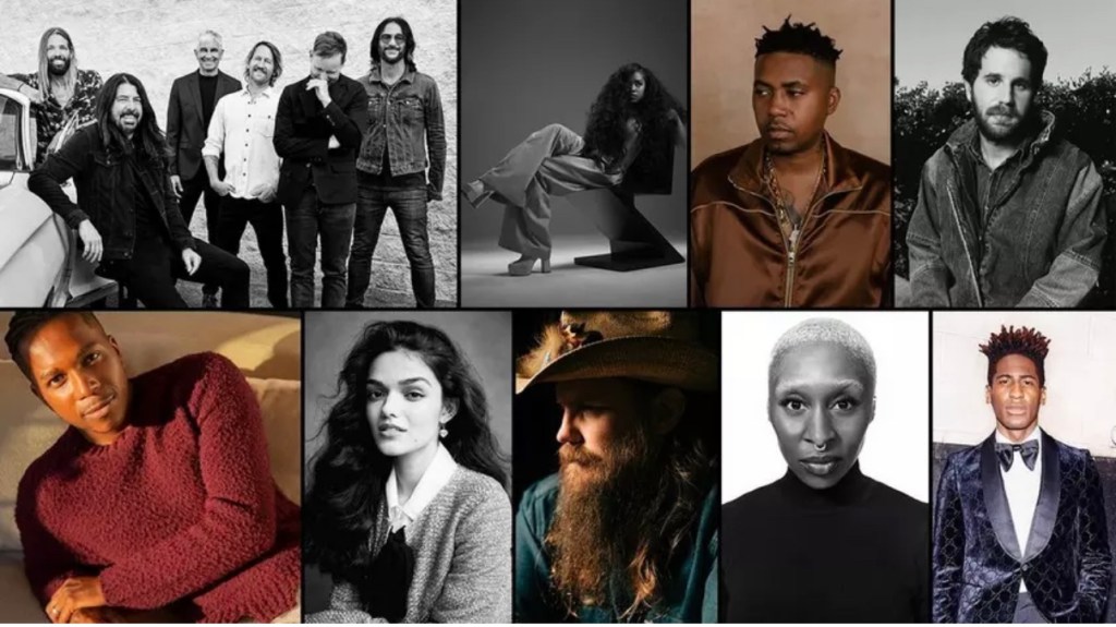 Jon Batiste, Foo Fighters, H.E.R., Nas, and Chris Stapleton to Perform at the 64th Annual GRAMMY Awards®; Cynthia Erivo, Leslie Odom Jr., Ben Platt, and Rachel Zegler Also to Perform as Part of Special in Memoriam&nbsp;Segment