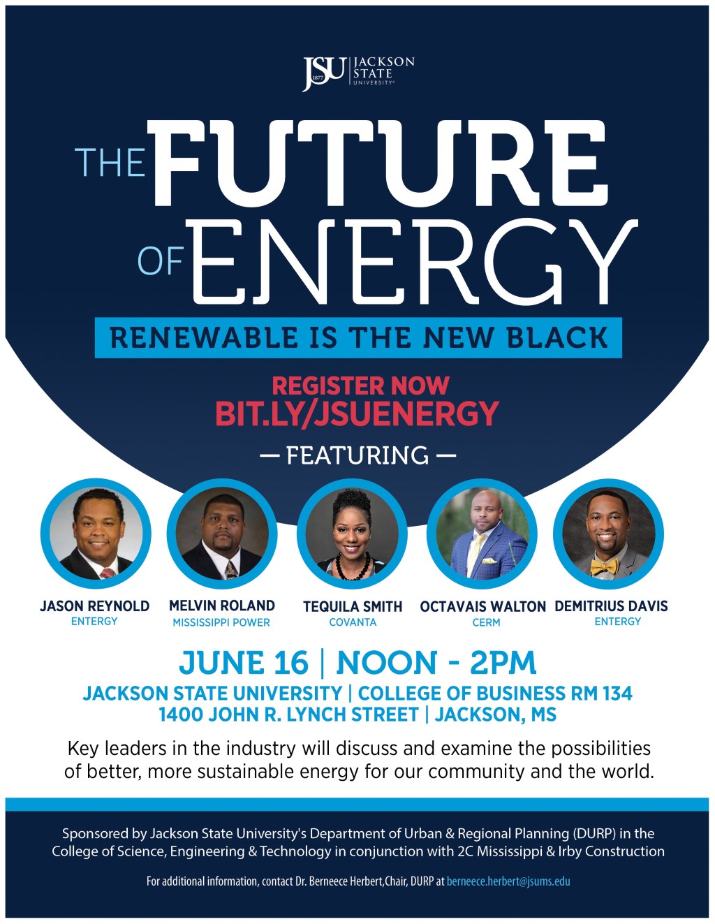 JSU Department of Urban and Regional Planning to host The Future of Energy Panel&nbsp;Discussion