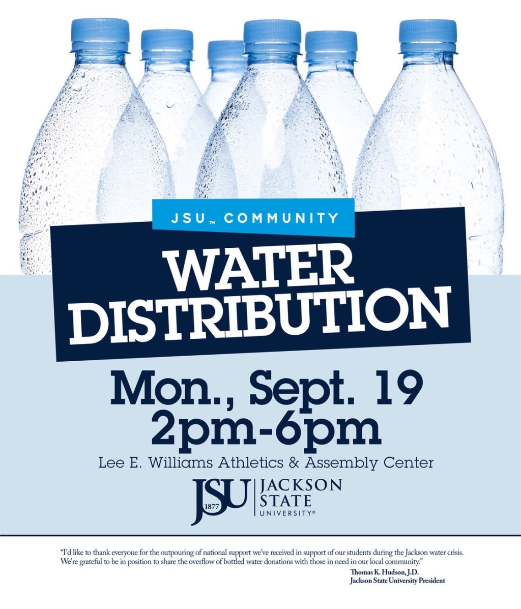 Jackson State University Hosts Water Distribution for Jackson Community on&nbsp;Monday
