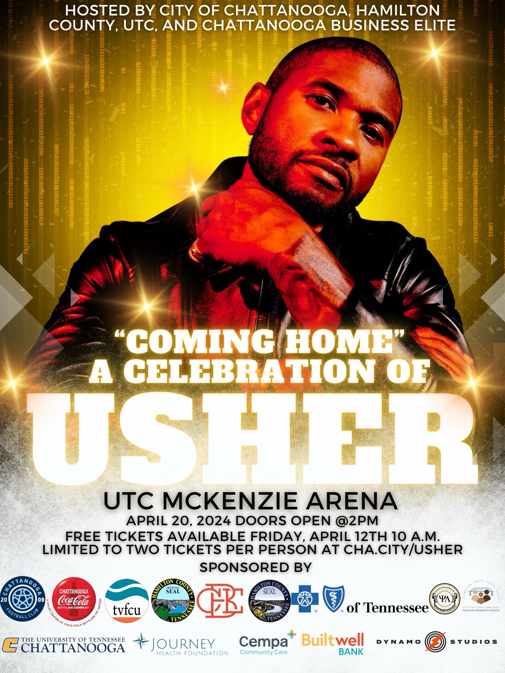 Home A Celebration of USHER” to be hosted by Chattanooga