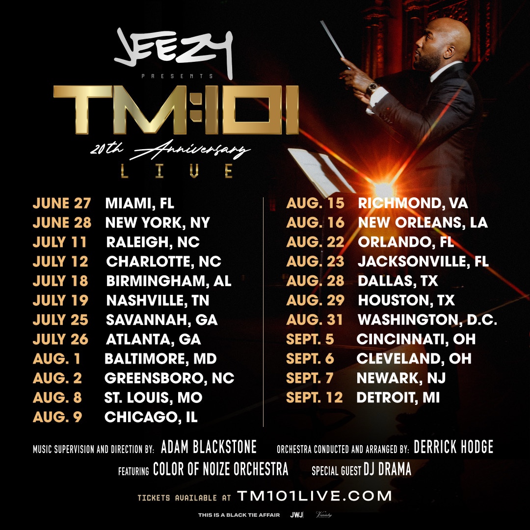 CULTURAL ICON JEEZY ANNOUNCES THE TM:101 LIVE TOUR A BLACK TIE