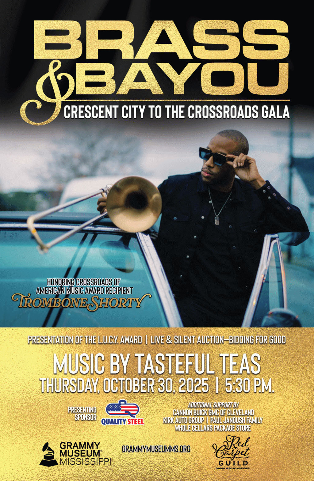 Featured Event: Trombone Shorty to Receive Crossroads of American Music Award at 2025 GRAMMY Museum Mississippi&nbsp;Gala